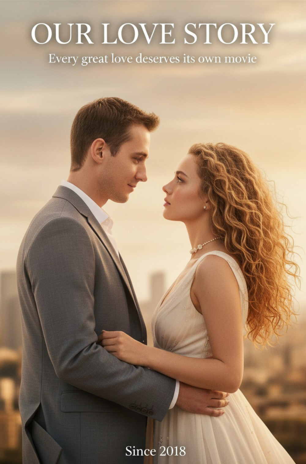 Romantic Portraits Cinematic Poster