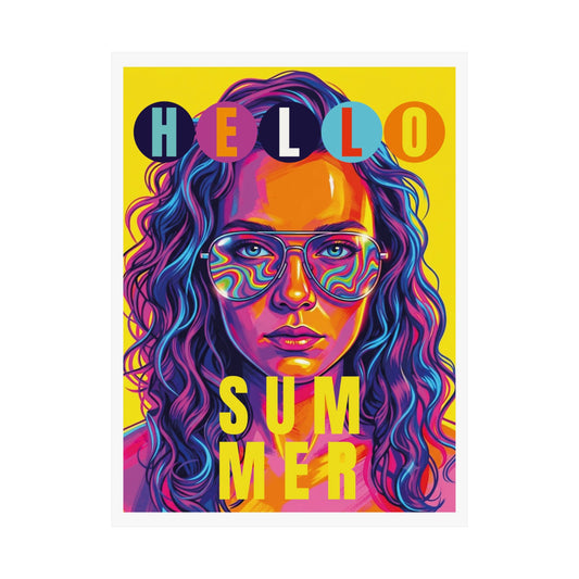 Neo-pop art style personalized Matte Vertical Posters