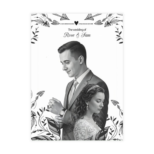 Personalized wedding invitation, with my beloved wife