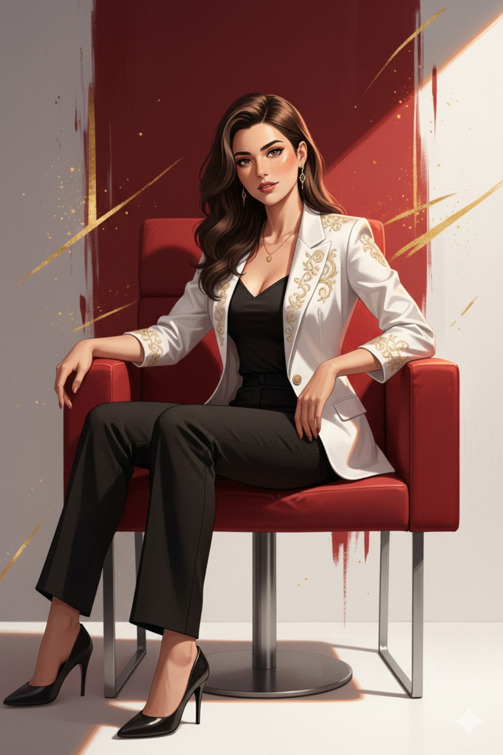 Anime Portraits - Retro-Wintage Woman