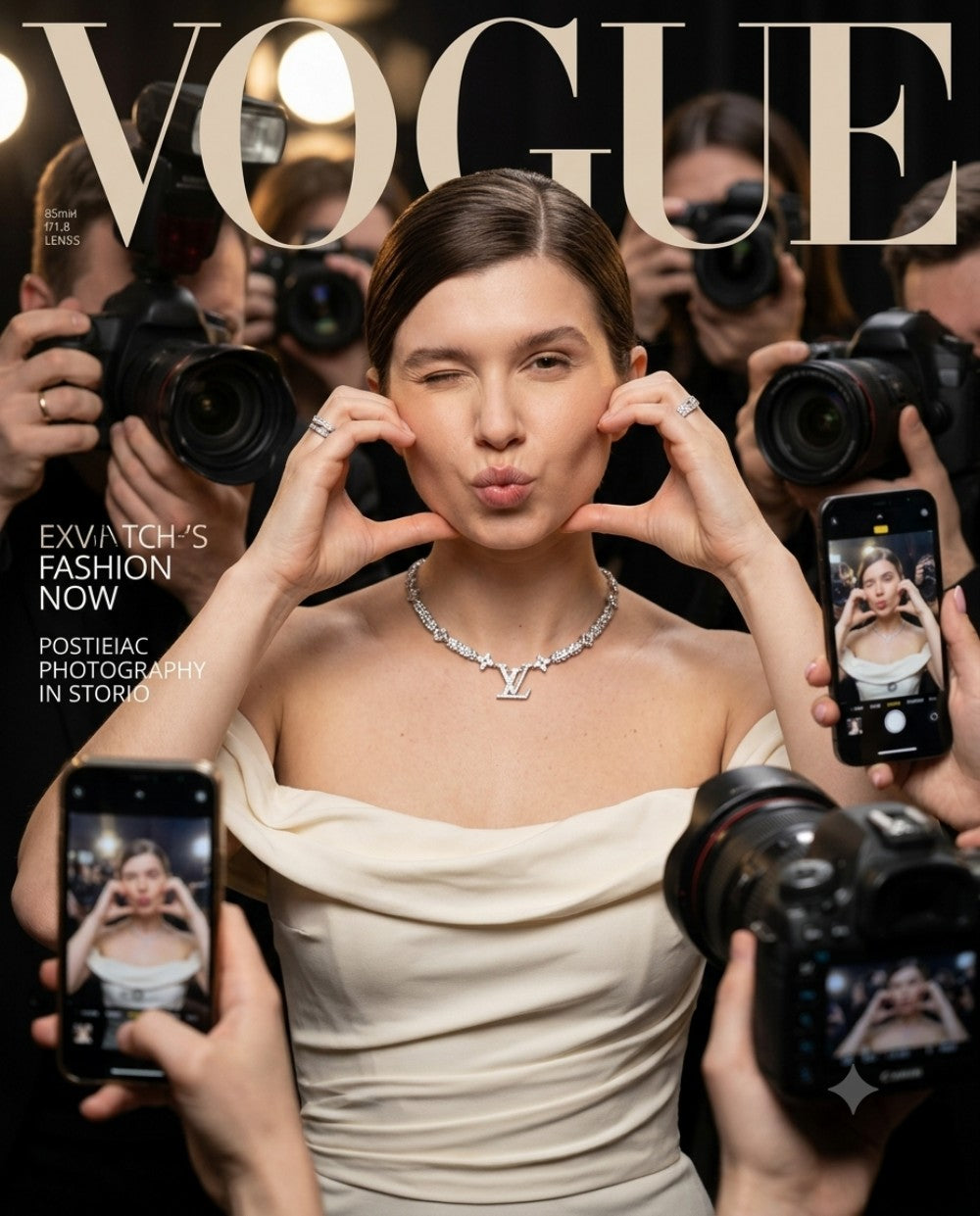 Inspired by the cover of Vogue magazine.