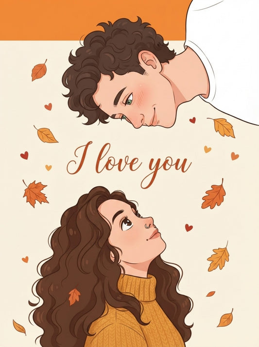 Personalized wedding invitation, I love you