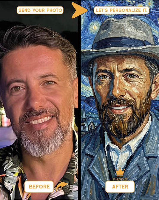 Imitation Portraits – inspired by Vincent Van Gogh