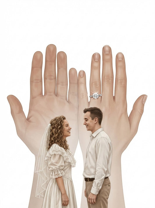 Personalized wedding invitation, wedding ring