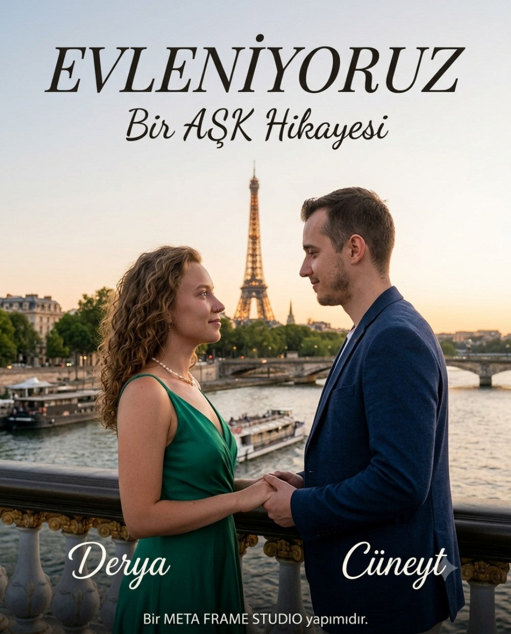 Kişiselleştirilmiş düğün davetiyesi