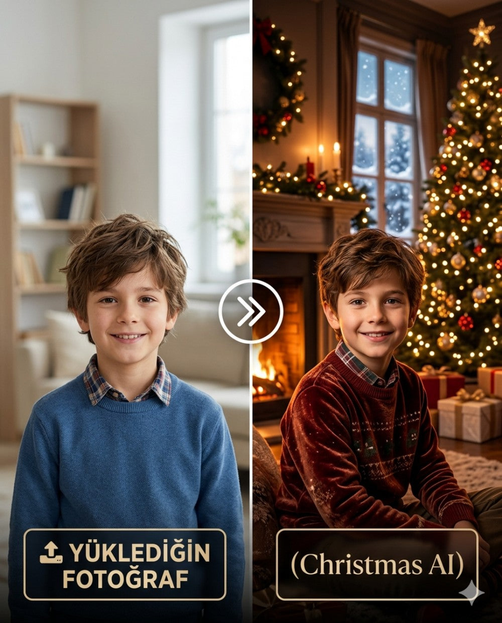 Yapay Zeka Noel Portresi