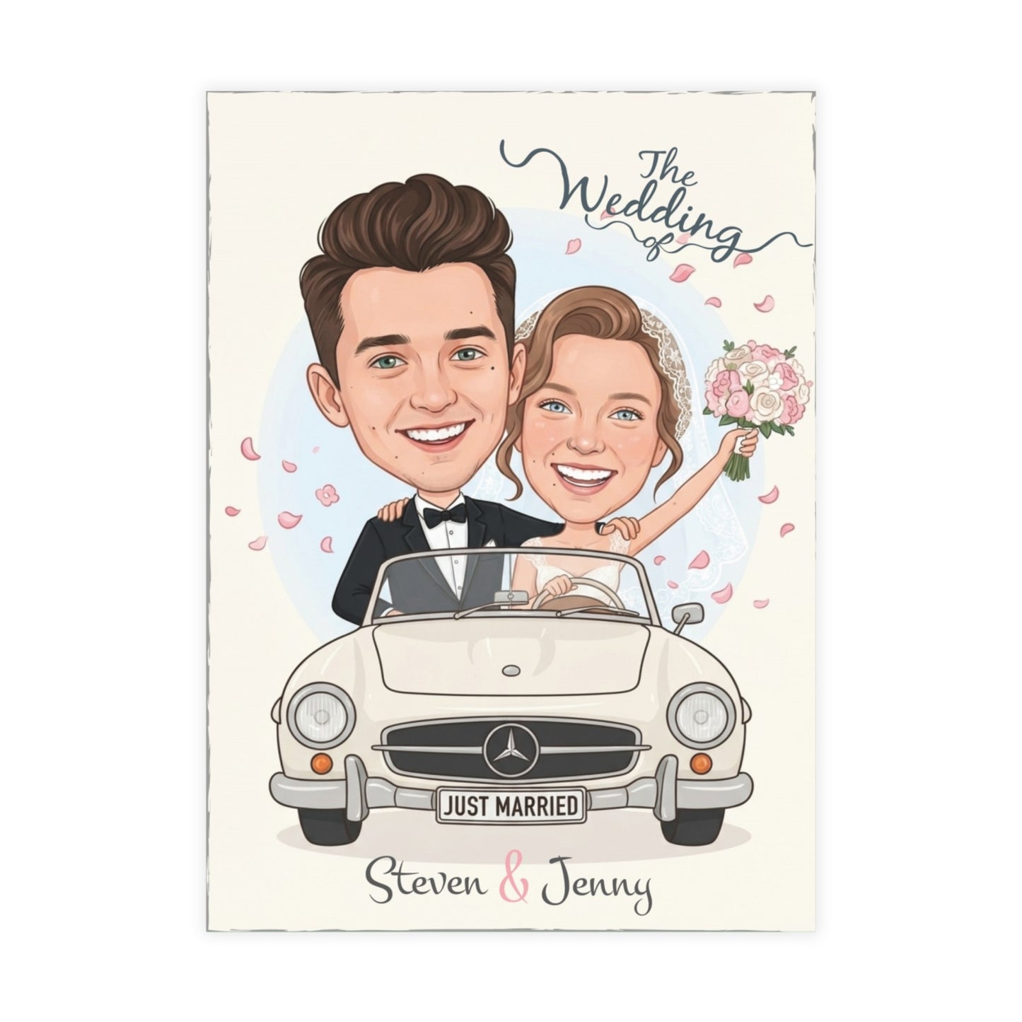 Copy of Create a cartoon wedding invitation