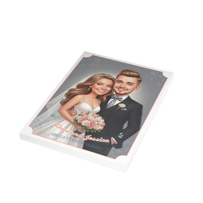 Personalized wedding invitations, wedding dresses_and grooms suits