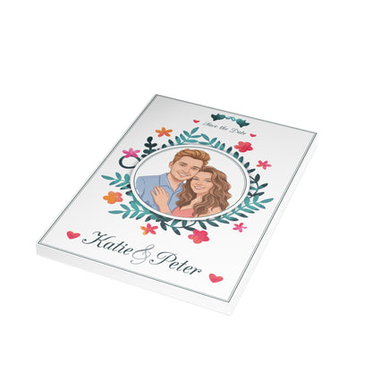 Create a personalized wedding invitation with watercolor effect