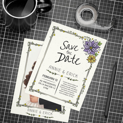 Personalized wedding invitation, dear bride and groom