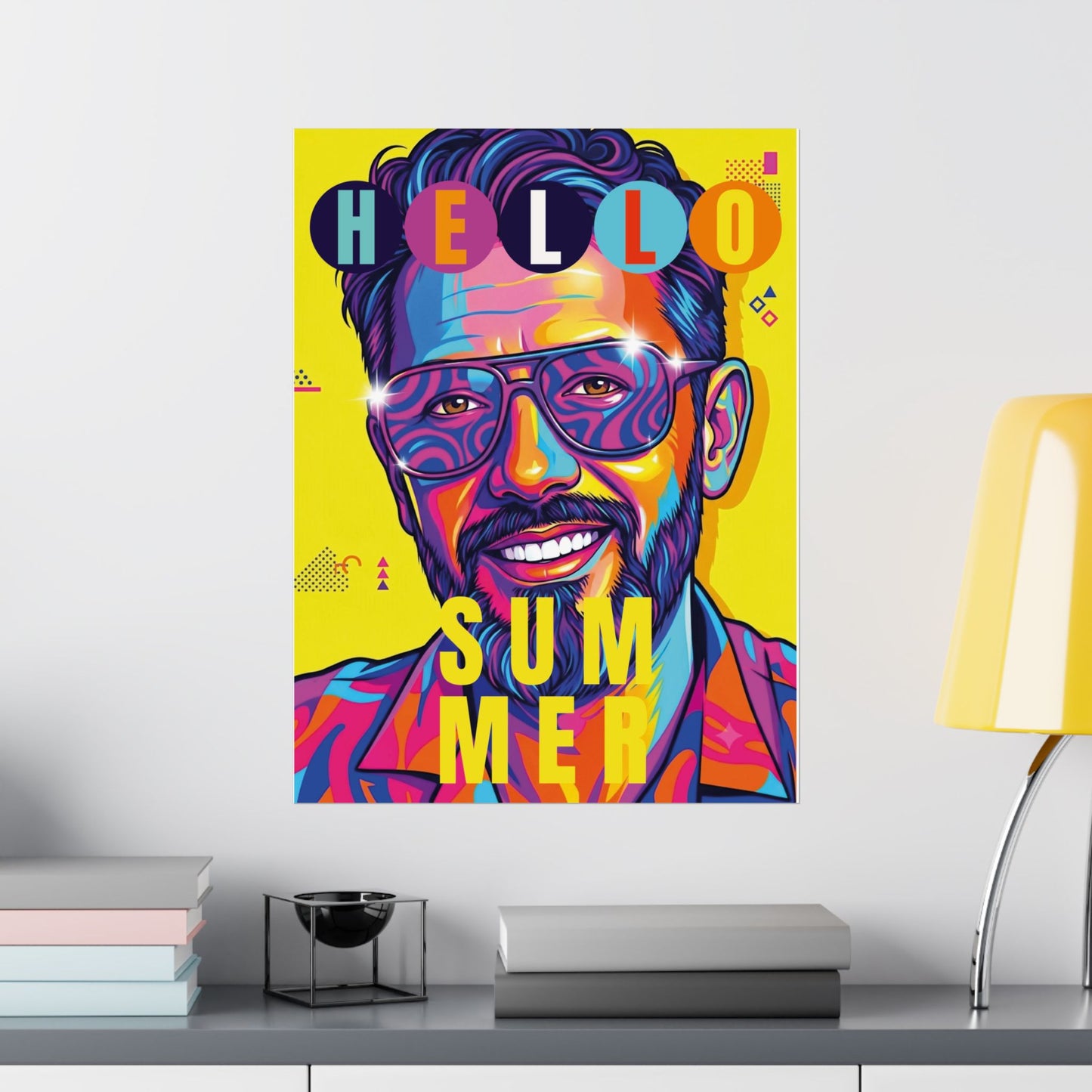 Neo-pop art style personalized Matte Vertical Posters for Man