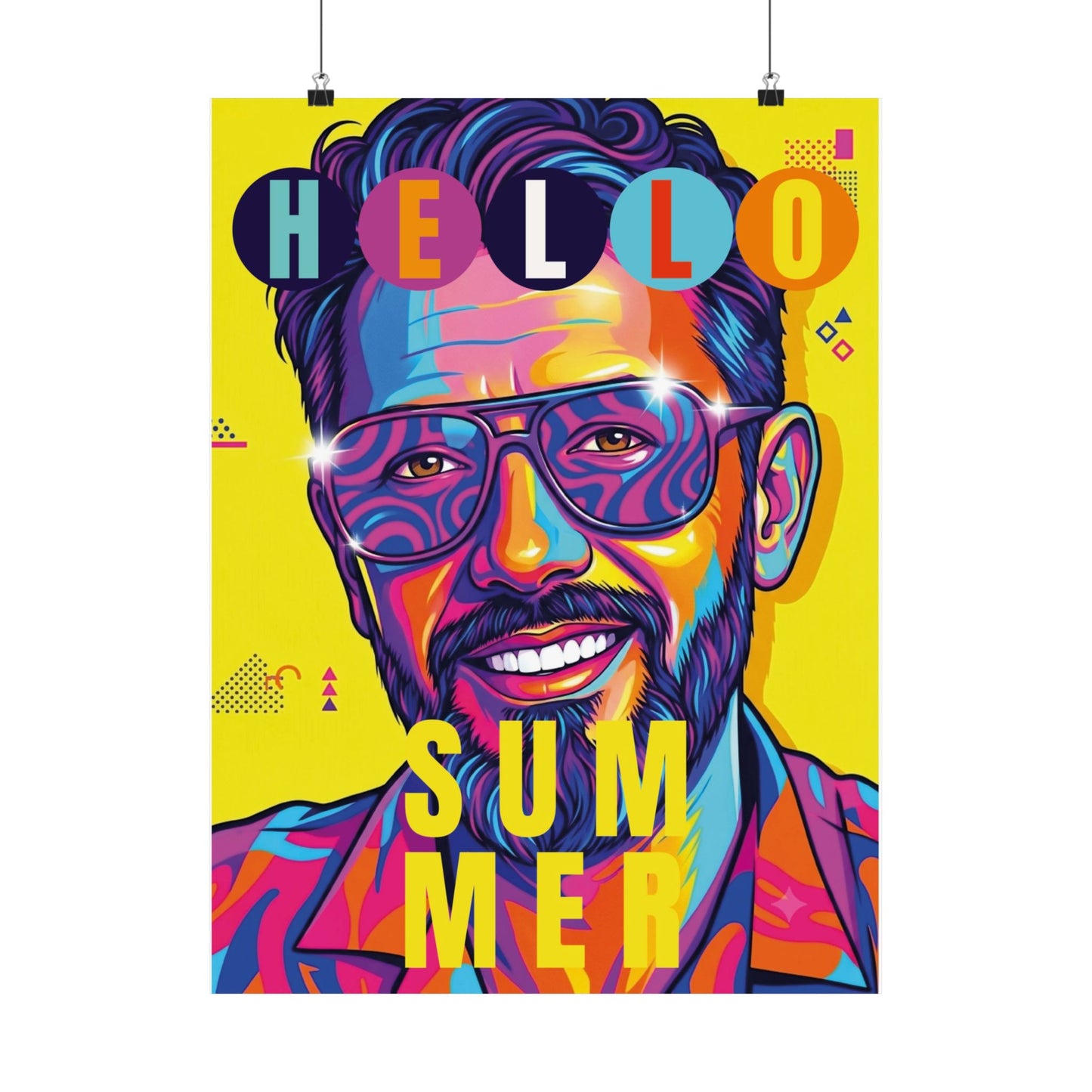Neo-pop art style personalized Matte Vertical Posters for Man