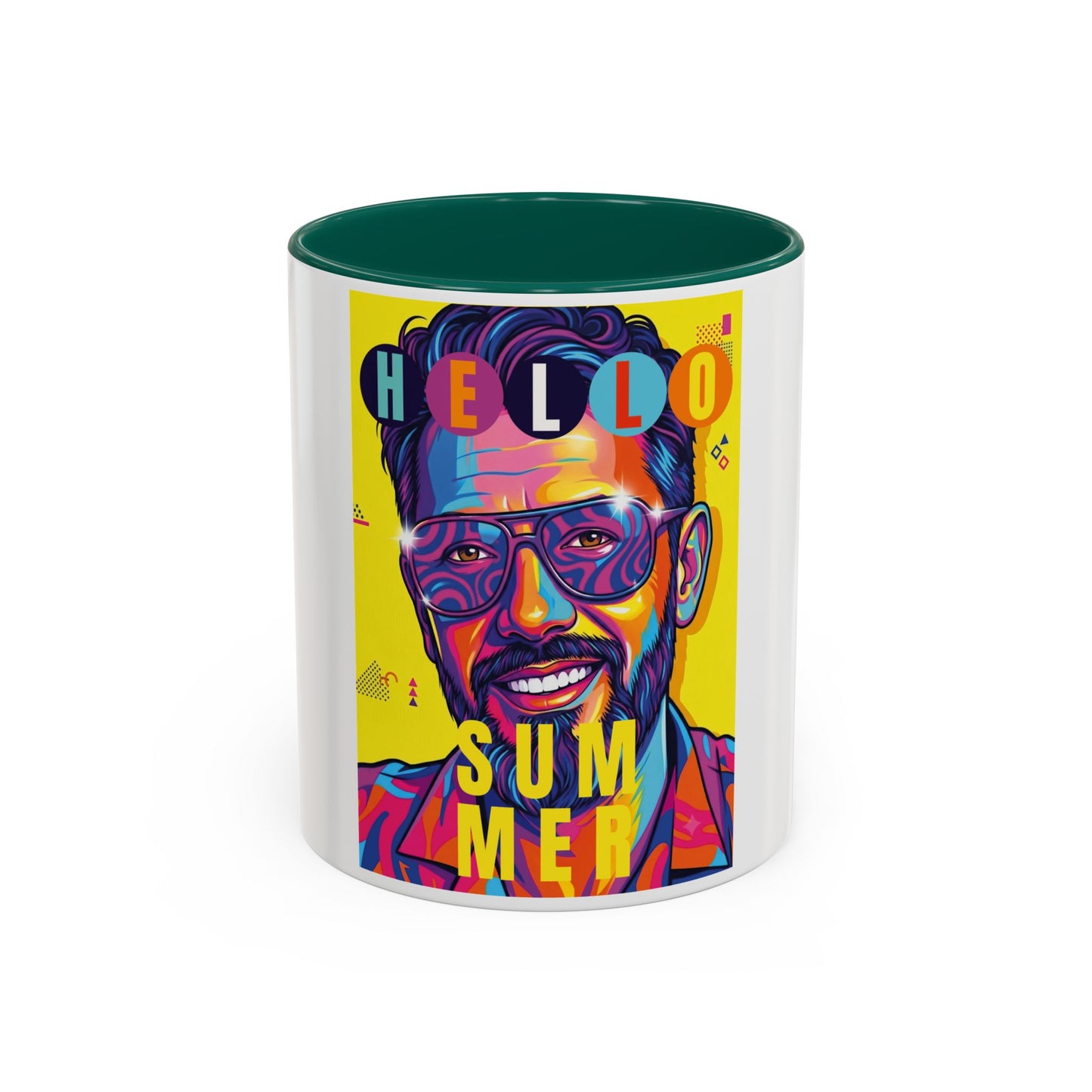 Copy of Neo-pop art style personalized Colorful Mugs Man (11oz, 15oz)