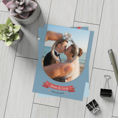 Personalized wedding invitation, wedding ring