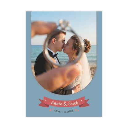 Personalized wedding invitation, wedding ring