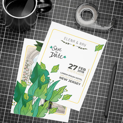Personalized wedding invitation, summer wedding