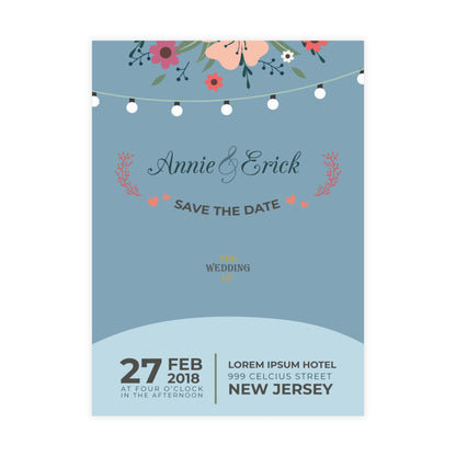 Personalized wedding invitation, wedding ring