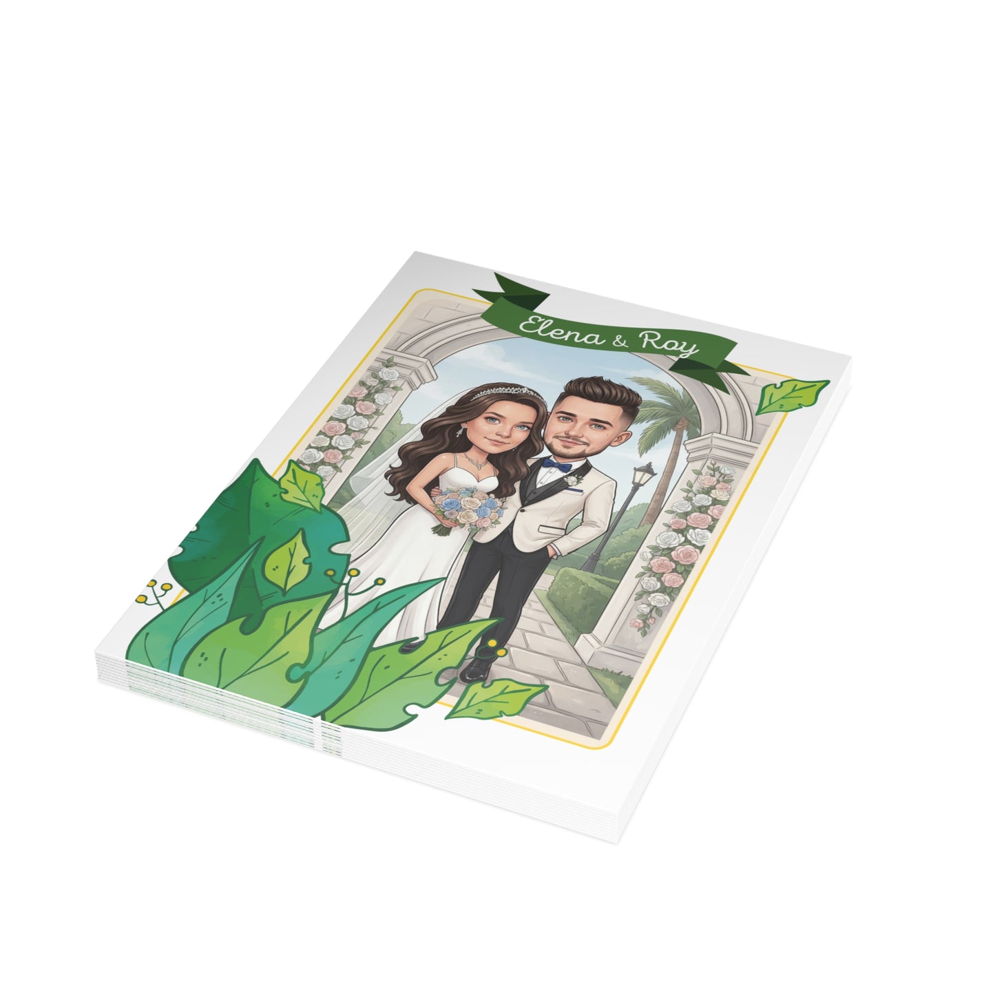 Personalized wedding invitation, summer wedding