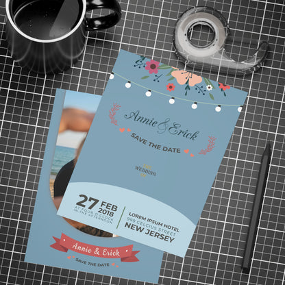 Personalized wedding invitation, wedding ring