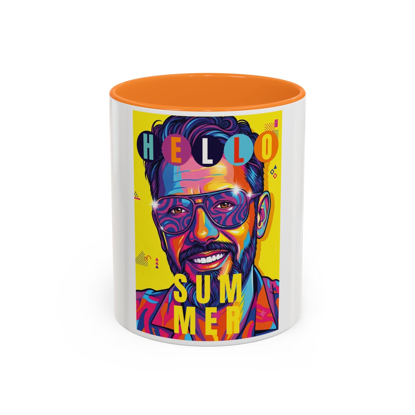 Copy of Neo-pop art style personalized Colorful Mugs Man (11oz, 15oz)