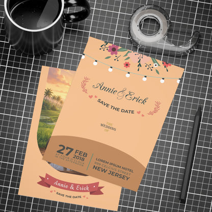 Personalized wedding invitation, high school sweethearts are getting married
