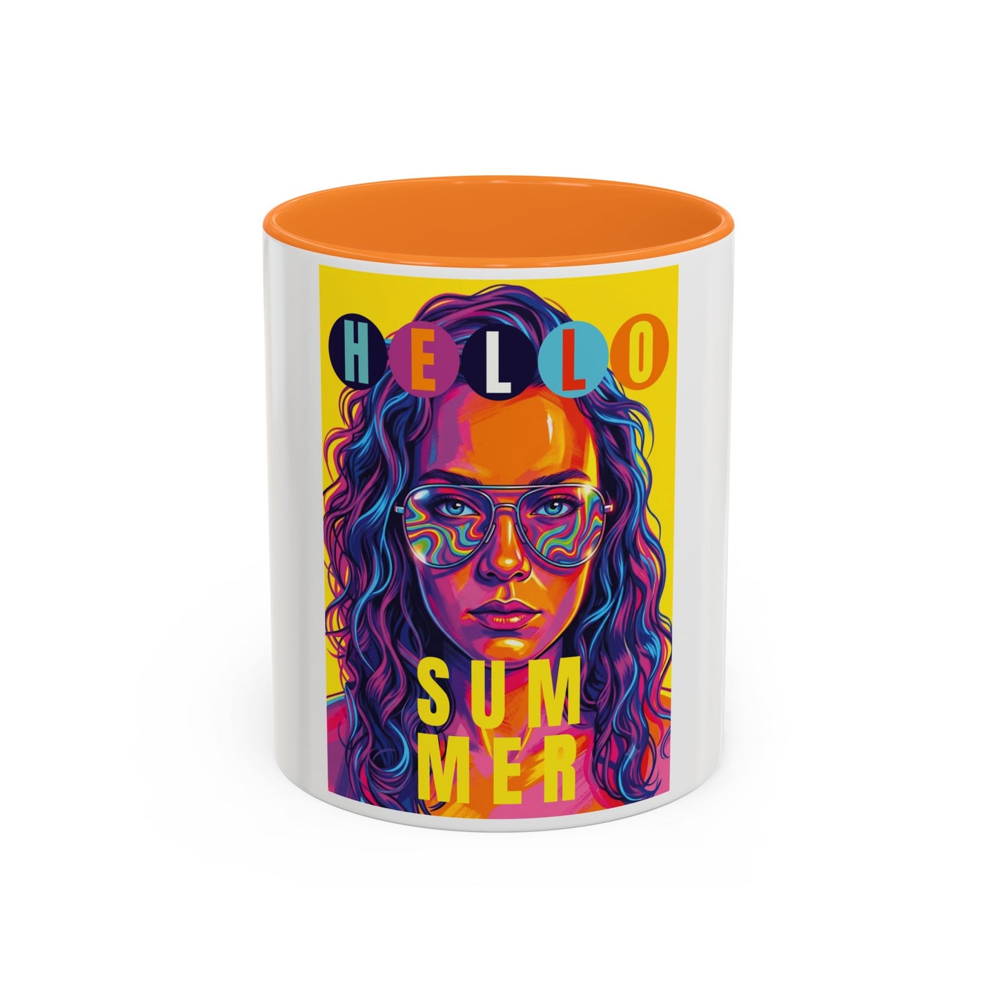 Neo-pop art style personalized Colorful Mugs (11oz, 15oz)