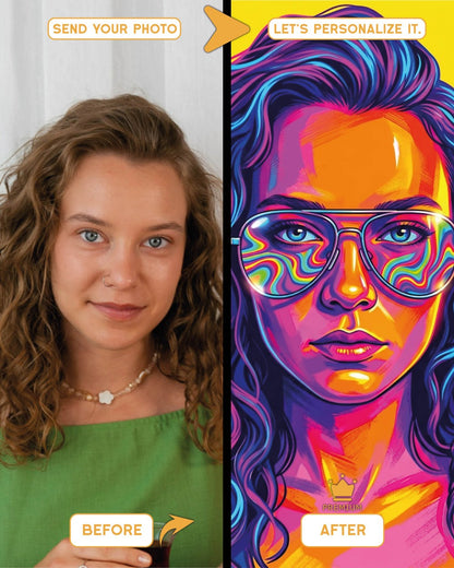 Neo-pop art style personalized Matte Vertical Posters