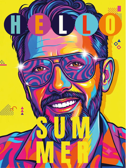 Neo-pop art style personalized Tote Bag for Man(AOP)