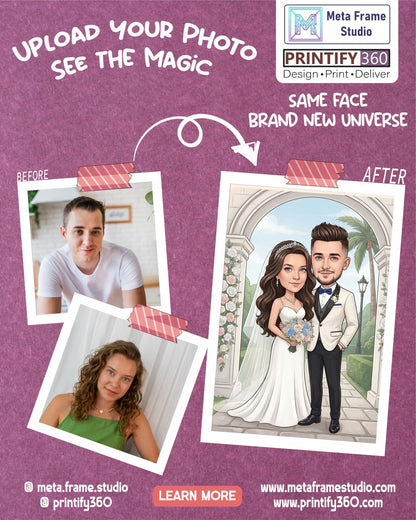 Personalized wedding invitation, summer wedding