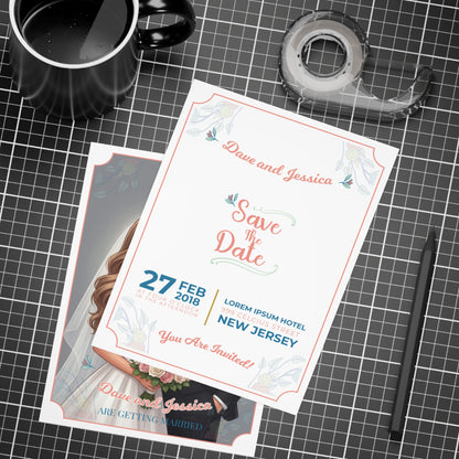 Personalized wedding invitations, wedding dresses_and grooms suits