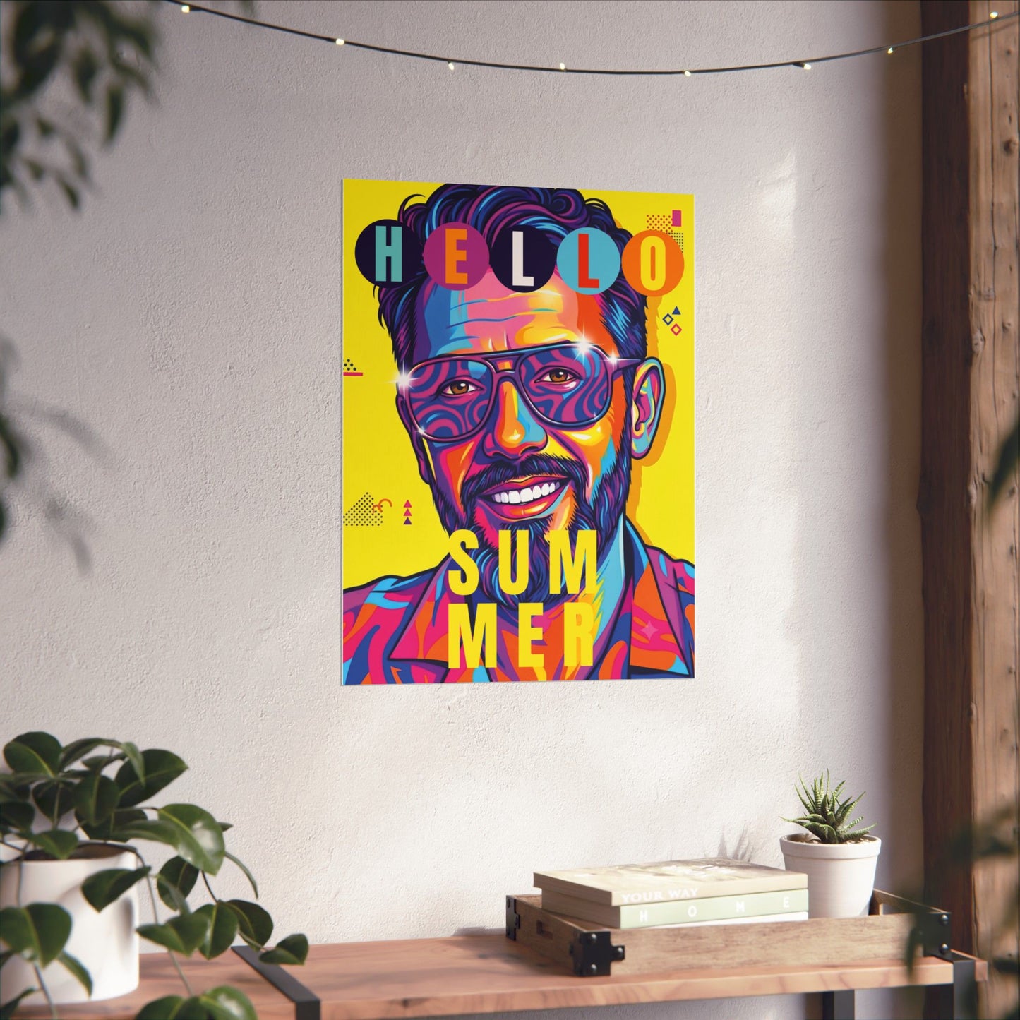 Neo-pop art style personalized Matte Vertical Posters for Man