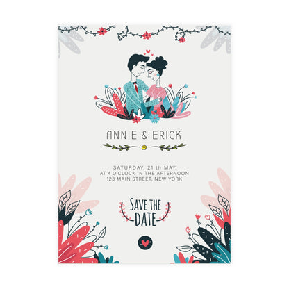 Personalized wedding invitation, wedding ring