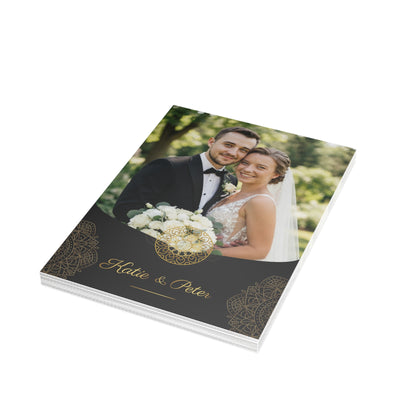 Personalized wedding invitation, bride and groom classic black invitation