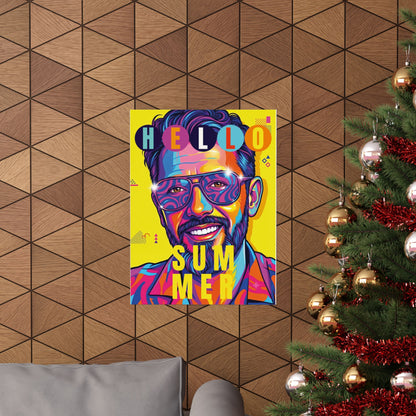 Neo-pop art style personalized Matte Vertical Posters for Man