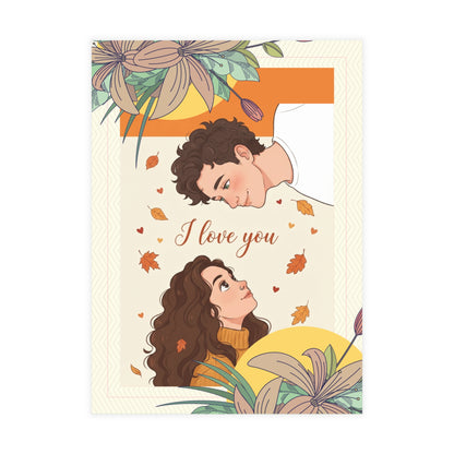 Personalized wedding invitation, I love you