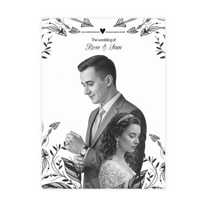 Personalized wedding invitation, with my beloved wife