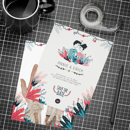 Personalized wedding invitation, wedding ring