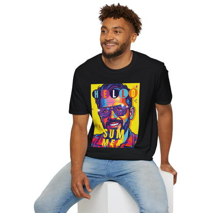 Neo-pop art style personalized t-shirt for man