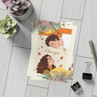Personalized wedding invitation, I love you