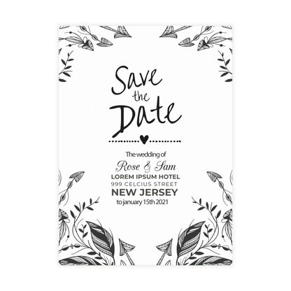 Personalized wedding invitation, with my beloved wife
