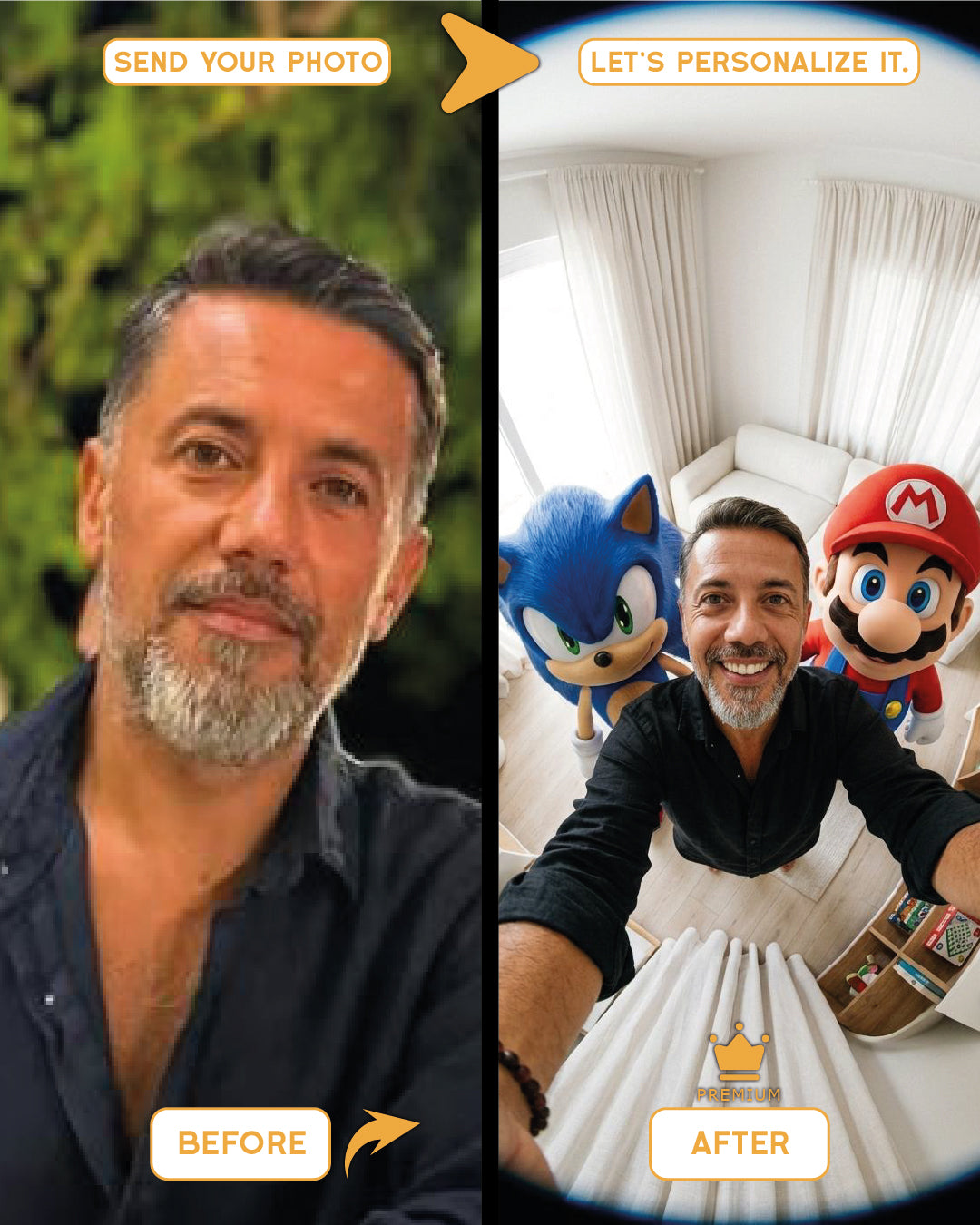 Anime Portraits - Sonic and Mario