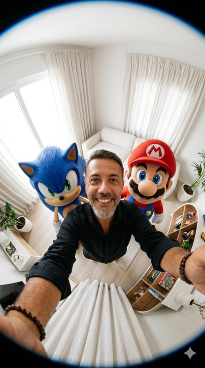 Anime Portraits - Sonic and Mario