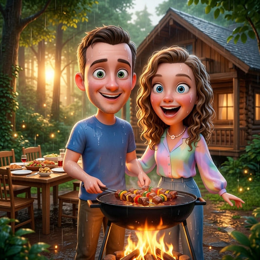 Anime Portraits - Romantic 3D caricature