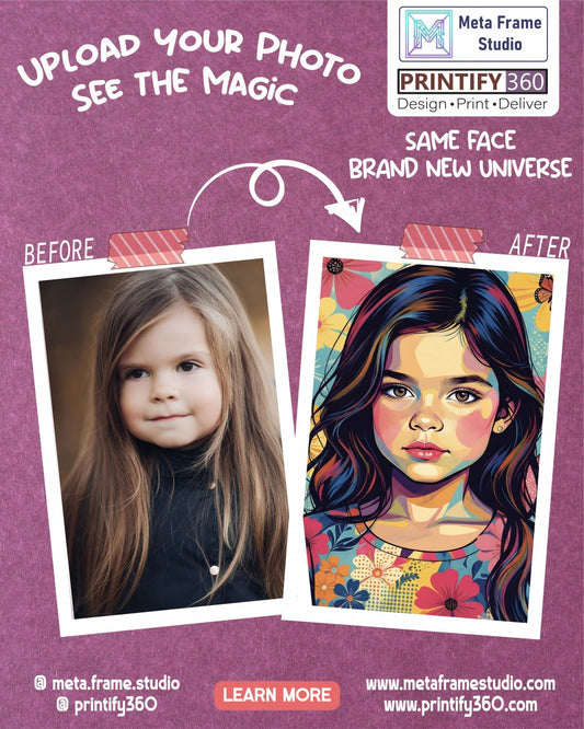Create Children Artistic Portraits Floral Design