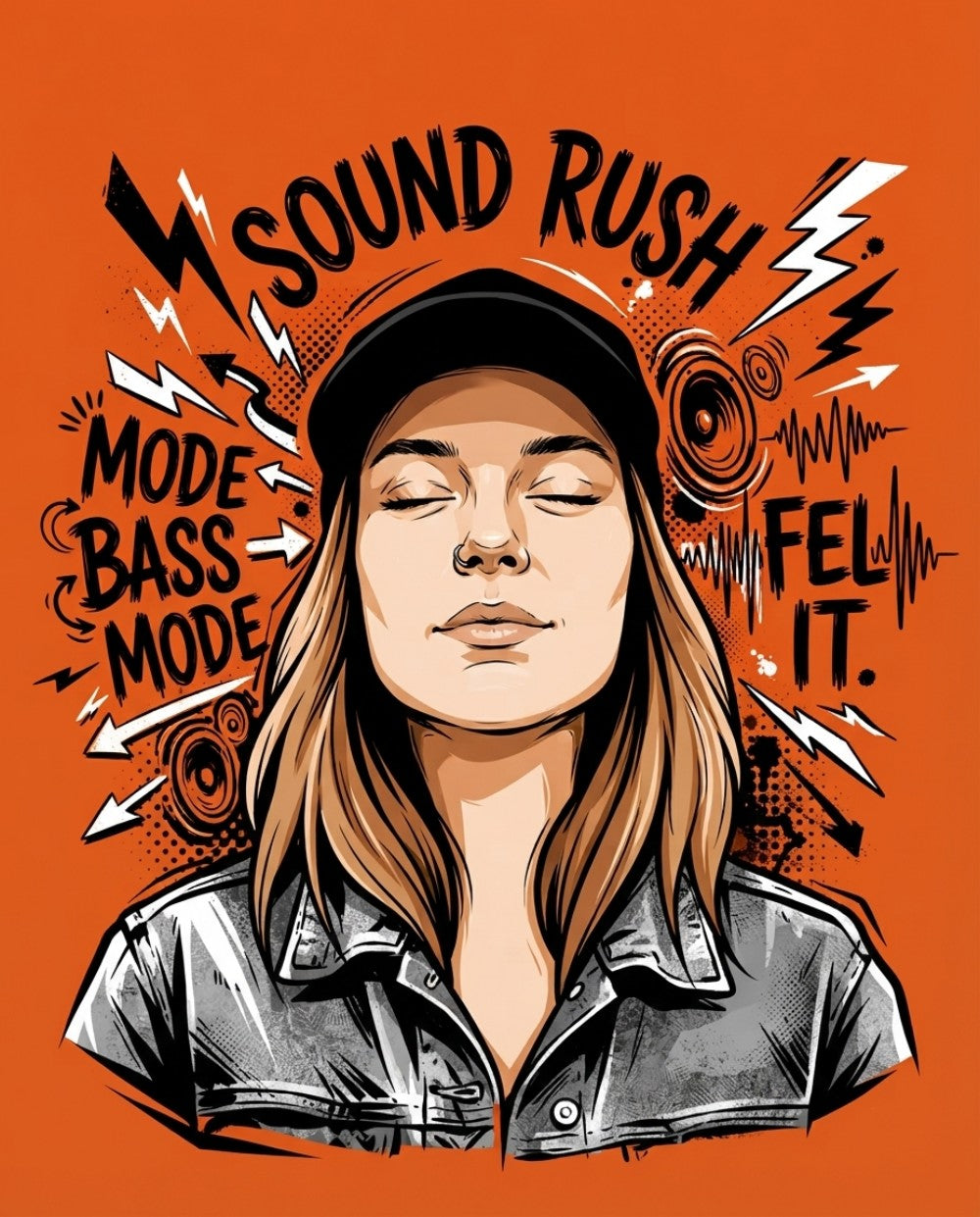 Create vector graphic comic-book illustration