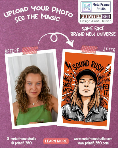 Create vector graphic comic-book illustration