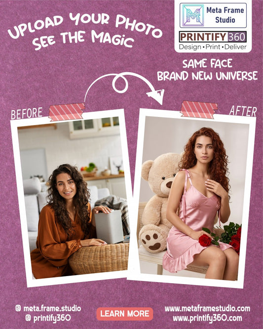 Create a picture of a happy woman with her teddy bear.