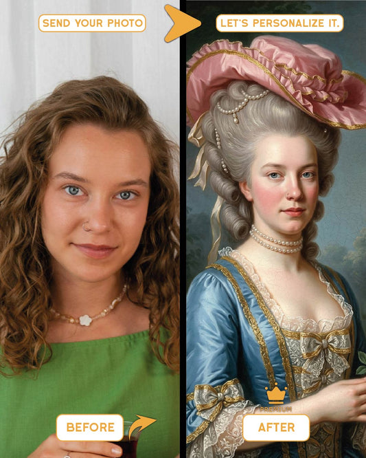 Imitation Portraits – Marie Antoinette with a Rose