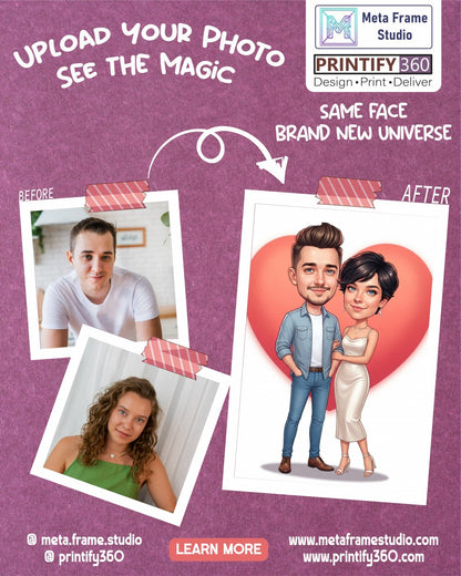 Personalized wedding invitation, I love you from the bottom of my heart