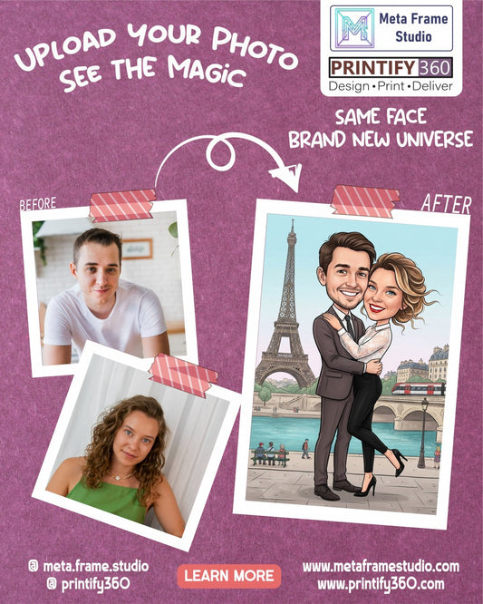 Personalized wedding invitation, Valentines Day in Paris